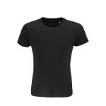 Kinder-T-Shirt aus 100 % Bio-Baumwolle, 150 g/m2, SOL'S Crusader farbe schwarz dritte Ansicht