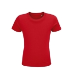 Kinder-T-Shirt aus 100 % Bio-Baumwolle, 150 g/m2, SOL'S Crusader farbe rot fünfte Ansicht