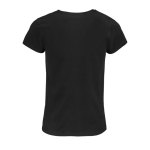 Damen-T-Shirts aus 100 % Bio-Baumwolle, 150 g/m2, SOL'S Crusader farbe schwarz Rückansicht