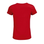 Damen-T-Shirts aus 100 % Bio-Baumwolle, 150 g/m2, SOL'S Crusader farbe rot Rückansicht