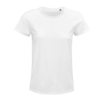 Damen-T-Shirts aus 100 % Bio-Baumwolle, 150 g/m2, SOL'S Crusader farbe weiß neunte Ansicht