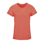 Damen-T-Shirts aus 100 % Bio-Baumwolle, 150 g/m2, SOL'S Crusader farbe neonorange