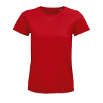 T-Shirt für Damen bedrucken aus Bio-Baumwolle, 175 g/m2, SOL'S Pioneer farbe rot fünfte Ansicht