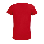 T-Shirt für Damen bedrucken aus Bio-Baumwolle, 175 g/m2, SOL'S Pioneer farbe rot Rückansicht