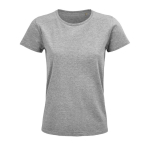 T-Shirt für Damen bedrucken aus Bio-Baumwolle, 175 g/m2, SOL'S Pioneer farbe grau mamoriert