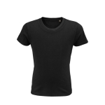 Kinder-T-Shirt aus 100 % Bio-Baumwolle, 175 g/m2, SOL'S Pioneer farbe schwarz dritte Ansicht