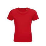 Kinder-T-Shirt aus 100 % Bio-Baumwolle, 175 g/m2, SOL'S Pioneer farbe rot fünfte Ansicht