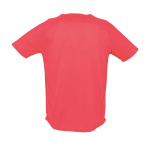 Atmungsaktive T-Shirts bedrucken aus Polyester, 140 g/m2, SOL'S Sporty farbe neonrosa Rückansicht