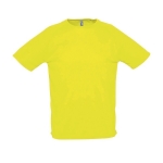 Atmungsaktive T-Shirts bedrucken aus Polyester, 140 g/m2, SOL'S Sporty farbe neongelb sechste Ansicht