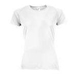 Damen Sport T-Shirt bedrucken aus Polyester, 140 g/m2, SOL'S Sporty farbe weiß neunte Ansicht