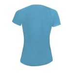 Damen Sport T-Shirt bedrucken aus Polyester, 140 g/m2, SOL'S Sporty farbe cyan-blau Rückansicht