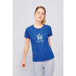 Damen Sport T-Shirt bedrucken aus Polyester, 140 g/m2, SOL'S Sporty farbe cyan-blau