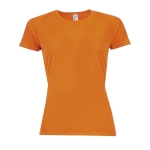 Damen Sport T-Shirt bedrucken aus Polyester, 140 g/m2, SOL'S Sporty farbe neonorange