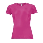 Damen Sport T-Shirt bedrucken aus Polyester, 140 g/m2, SOL'S Sporty farbe neonpink