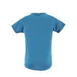 Sport-T-Shirt aus Polyester für Jungen, 140 g/m2, SOL'S Sporty farbe cyan-blau Rückansicht