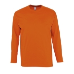 Langarm-T-Shirts mit Logo aus Baumwolle, 150 g/m2, SOL'S Monarch farbe orange