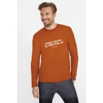 Langarm-T-Shirts mit Logo aus Baumwolle, 150 g/m2, SOL'S Monarch farbe orange