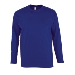 Langarm-T-Shirts mit Logo aus Baumwolle, 150 g/m2, SOL'S Monarch farbe ultramarinblau