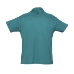 Poloshirts aus 100 % Bio-Baumwolle bedrucken, 170 g/m2, SOL'S Planet Men farbe türkis Rückansicht