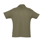 Poloshirts aus 100 % Bio-Baumwolle bedrucken, 170 g/m2, SOL'S Planet Men farbe militärgrün Rückansicht