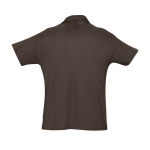 Poloshirts aus 100 % Bio-Baumwolle bedrucken, 170 g/m2, SOL'S Planet Men farbe dunkelbraun Rückansicht