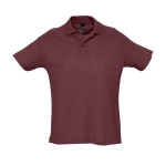 Poloshirts aus 100 % Bio-Baumwolle bedrucken, 170 g/m2, SOL'S Planet Men farbe granatrot achte Ansicht