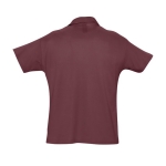 Poloshirts aus 100 % Bio-Baumwolle bedrucken, 170 g/m2, SOL'S Planet Men farbe granatrot Rückansicht