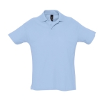 Poloshirts aus 100 % Bio-Baumwolle bedrucken, 170 g/m2, SOL'S Planet Men farbe pastellblau