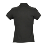 Slim-Fit-Damen-Poloshirt aus 100 % Baumwolle, 170 g/m2, SOL'S Passion farbe schwarz Rückansicht