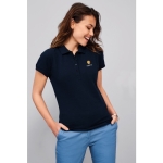 Slim-Fit-Damen-Poloshirt aus 100 % Baumwolle, 170 g/m2, SOL'S Passion farbe schwarz