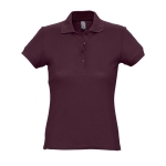 Slim-Fit-Damen-Poloshirt aus 100 % Baumwolle, 170 g/m2, SOL'S Passion farbe granatrot achte Ansicht