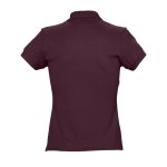 Slim-Fit-Damen-Poloshirt aus 100 % Baumwolle, 170 g/m2, SOL'S Passion farbe granatrot Rückansicht