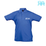 Kinder-Poloshirts aus 100 % Baumwolle, 170 g/m2, SOL'S Summer II farbe köngisblau Ansicht mit Druckbereich