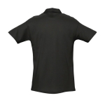 Hochwertige Poloshirts aus 210 g/m2 Baumwolle von SOL'S Spring farbe schwarz Rückansicht