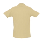 Hochwertige Poloshirts aus 210 g/m2 Baumwolle von SOL'S Spring farbe beige Rückansicht