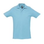 Hochwertige Poloshirts aus 210 g/m2 Baumwolle von SOL'S Spring farbe cyan-blau