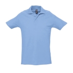 Hochwertige Poloshirts aus 210 g/m2 Baumwolle von SOL'S Spring farbe hellblau