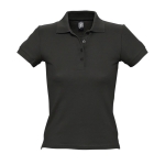 Slim-Fit-Damen-Poloshirt aus 100 % Baumwolle, 210 g/m2, SOL'S People farbe schwarz