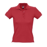 Slim-Fit-Damen-Poloshirt aus 100 % Baumwolle, 210 g/m2, SOL'S People farbe rot fünfte Ansicht