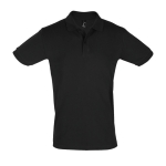 Poloshirts aus 100 % Baumwolle mit 2 Knöpfen, 180 g/m2, SOL'S Perfect farbe schwarz