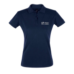 Poloshirts für Damen aus Baumwolle, 180 g/m2, SOL'S Perfect Women Ansicht mit Druckbereich