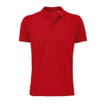 Poloshirt aus 100 % Bio-Baumwolle für Herren, 170 g/m2, SOL'S Planet farbe rot fünfte Ansicht