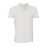 Poloshirt aus 100 % Bio-Baumwolle für Herren, 170 g/m2, SOL'S Planet farbe gebrochen weiß