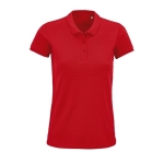 Damen-Poloshirt mit Siebdruck aus Baumwolle, 170 g/m2, SOL'S Planet farbe rot fünfte Ansicht