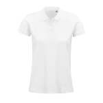 Damen-Poloshirt mit Siebdruck aus Baumwolle, 170 g/m2, SOL'S Planet farbe weiß neunte Ansicht