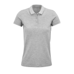 Damen-Poloshirt mit Siebdruck aus Baumwolle, 170 g/m2, SOL'S Planet farbe grau