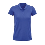 Damen-Poloshirt mit Siebdruck aus Baumwolle, 170 g/m2, SOL'S Planet farbe köngisblau dritte Ansicht