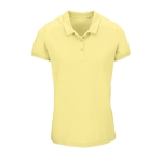 Damen-Poloshirt mit Siebdruck aus Baumwolle, 170 g/m2, SOL'S Planet farbe hellgelb