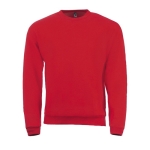 Herren-Sweatshirt aus Polyester und Baumwolle, 260 g/m2, SOL'S Spider farbe rot fünfte Ansicht