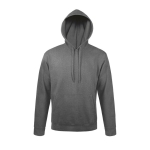 Kapuzensweatshirt aus Baumwolle und Polyester, 280 g/m2, SOL'S Snake farbe grau mamoriert sechste Ansicht